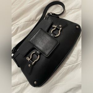 Burberry Black Leather Shoulder Bag